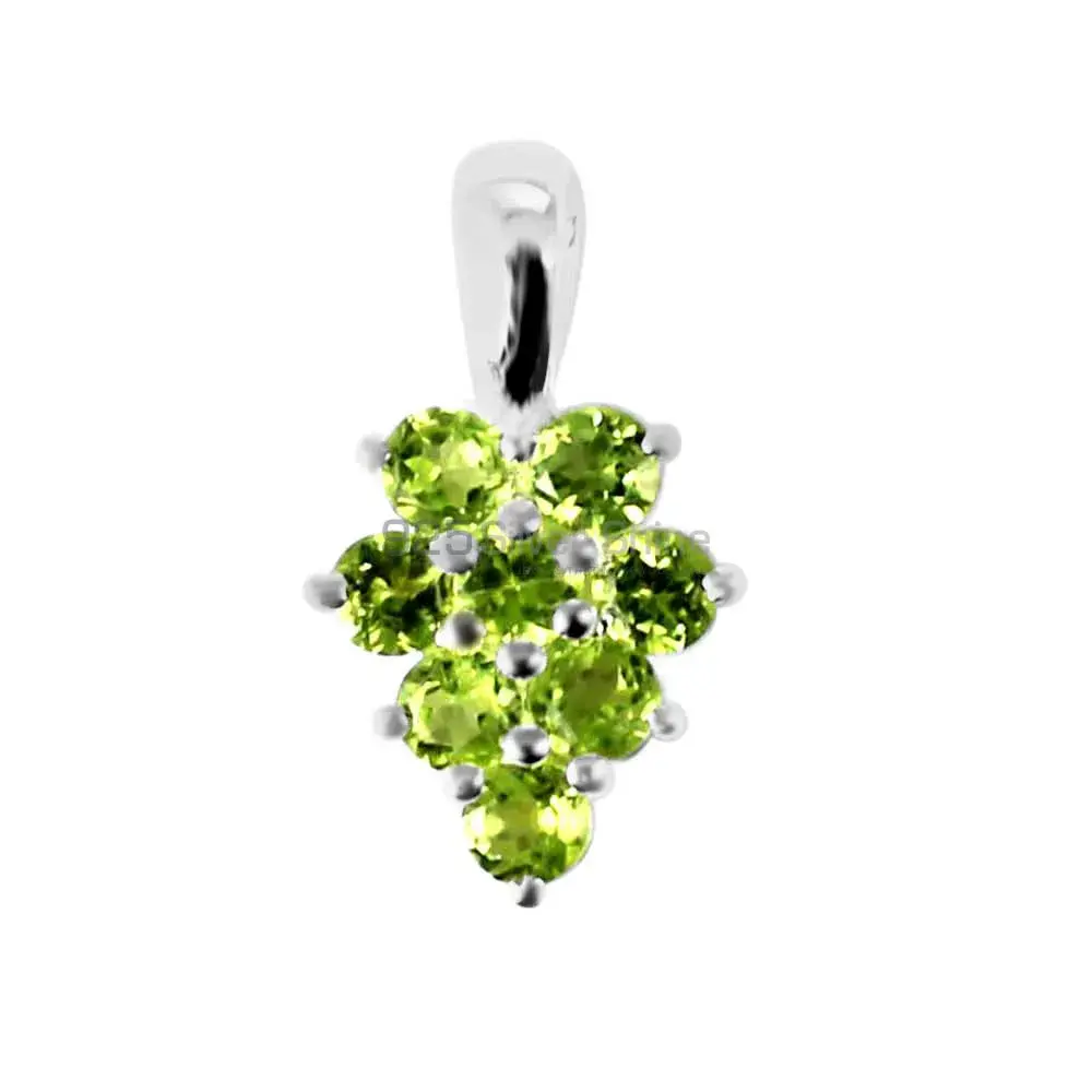 Peridot Gemstone Handmade Pendants In 925 Sterling Silver Jewelry 925SP208-6_2