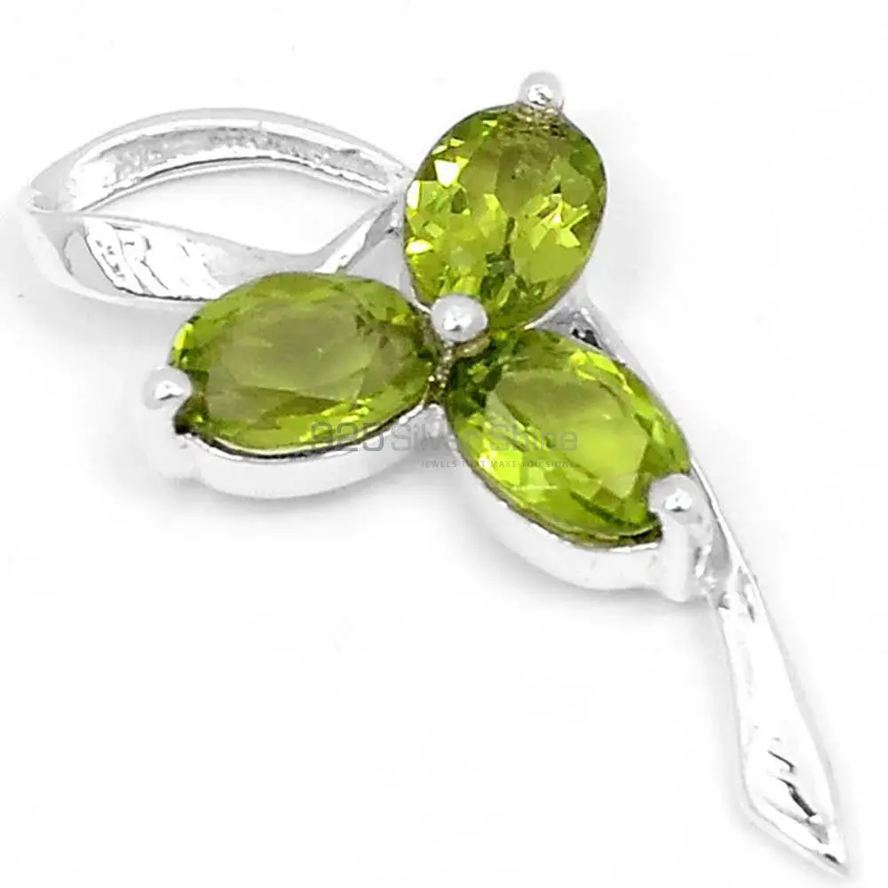 Peridot Gemstone Pendants In 925 Solid Silver Jewelry 925SSP330-2_0