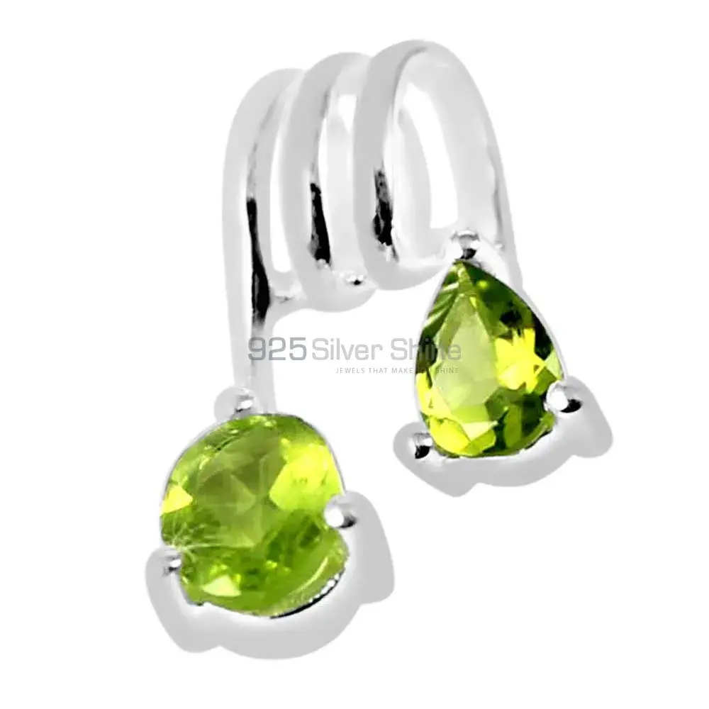 Peridot Gemstone Pendants In Solid Sterling Silver Jewelry 925SP264-7_1