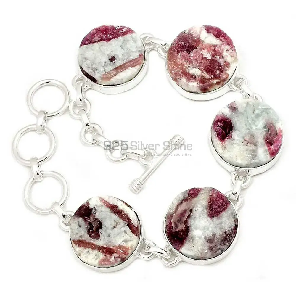 Cinnabar in Gemstone Bracelets In 925 Fine Silver Jewelry 925SB291-1_0