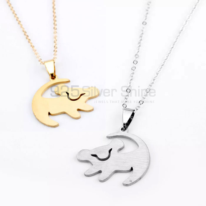 Puppy Dog Necklace, Animal Minimalist Necklace In 925 Sterling Silver AMN140_0