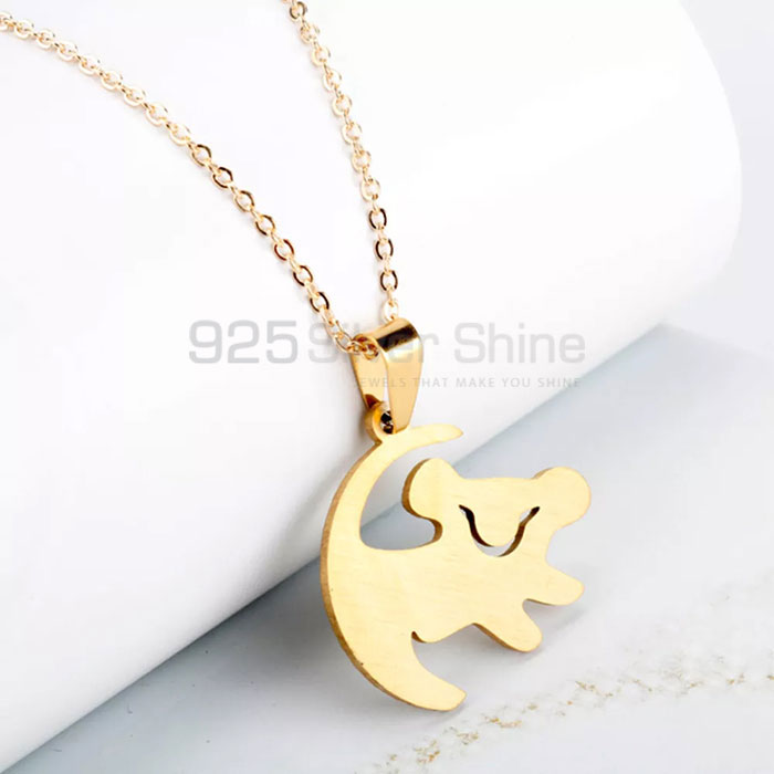 Puppy Dog Necklace, Animal Minimalist Necklace In 925 Sterling Silver AMN140_1