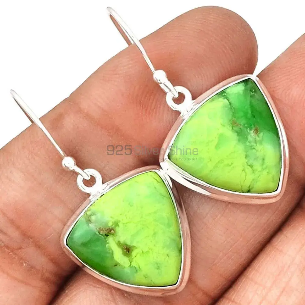 Semi Precious Agate Gemstone Earrings In Solid 925 Silver 925SE2264_1