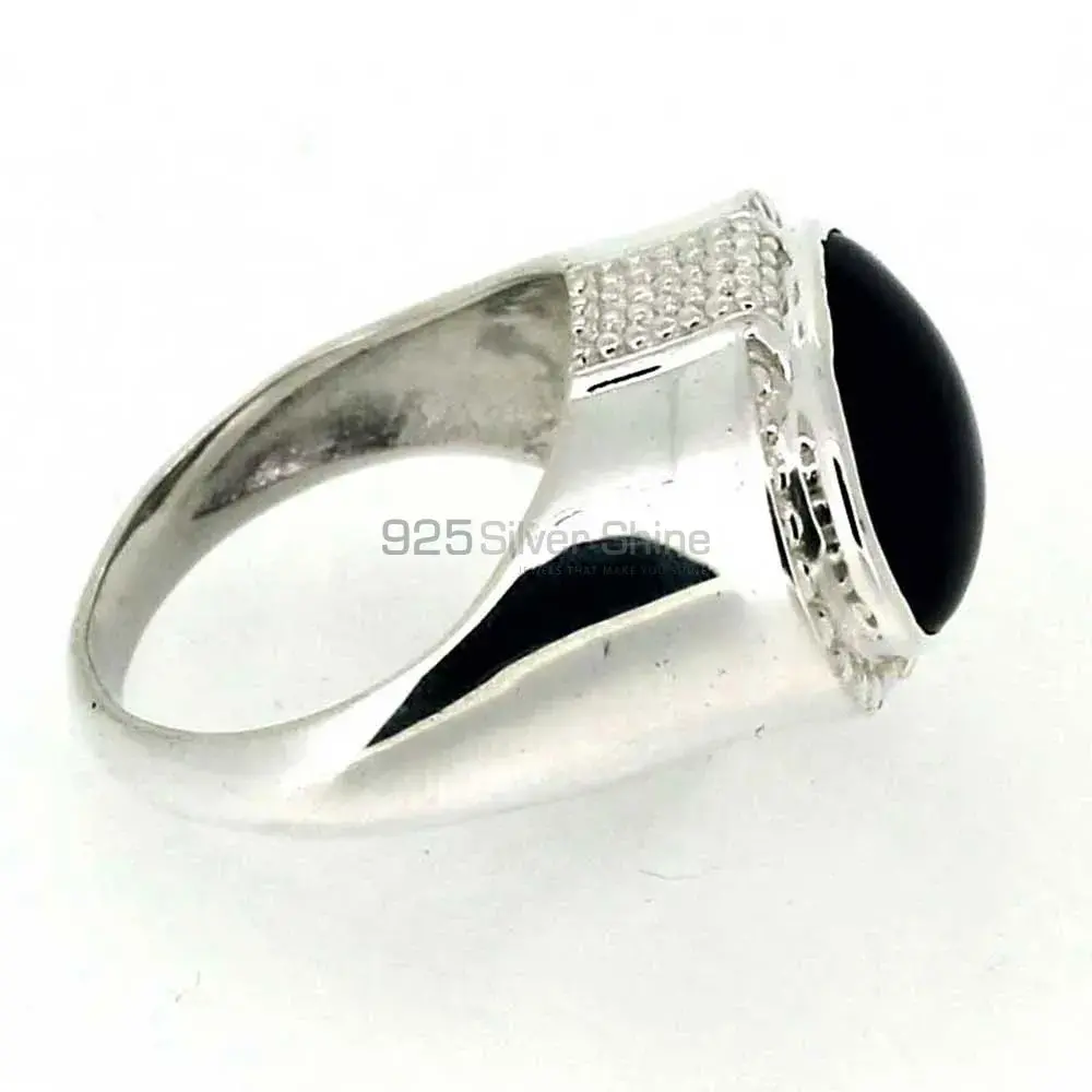 Natural Amethyst February Birthstone Silver Rings 925SR042-1_2