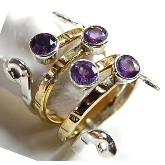 Semi Precious Amethyst Gemstone Rings In 925 Sterling Silver Jewelry 925SR3702_1