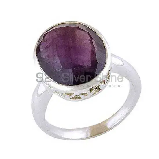 Sterling Silver Amethyst Cut Stone Wedding Rings 925SR4054_0
