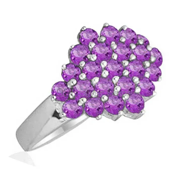 Semi Precious Amethyst Gemstone Rings In 925 Sterling Silver 925SR1832_0