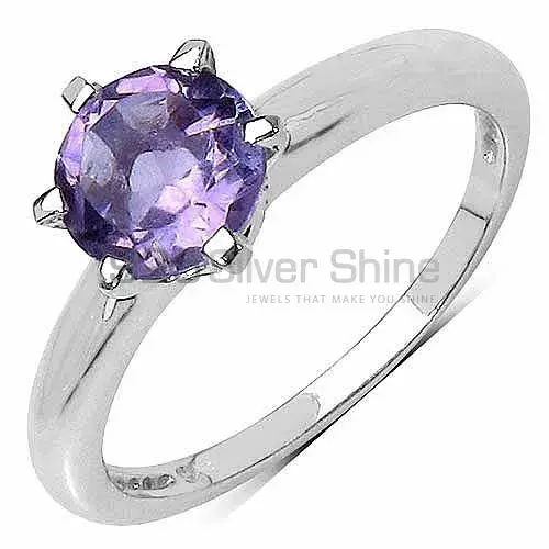 Amethyst Sterling Silver Engagement Rings 925SR3202_0