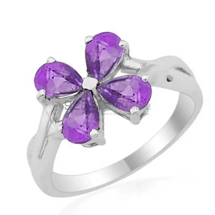 Semi Precious Amethyst Gemstone Rings In 925 Sterling Silver Jewelry 925SR1792_0