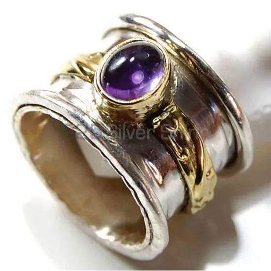 Amethyst Sterling Silver Wedding Rings 925SR3699_1
