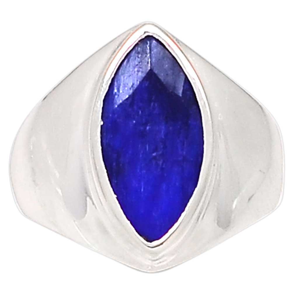Semi Precious Blue Sapphire Gemstone Rings In Fine 925 Sterling Silver 925SR1009_0