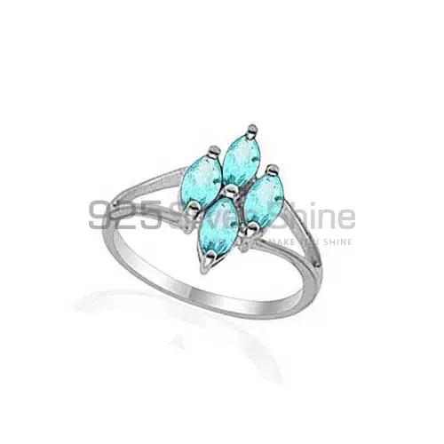 Semi Precious Blue Topaz Gemstone Rings In 925 Sterling Silver Jewelry 925SR2023_0