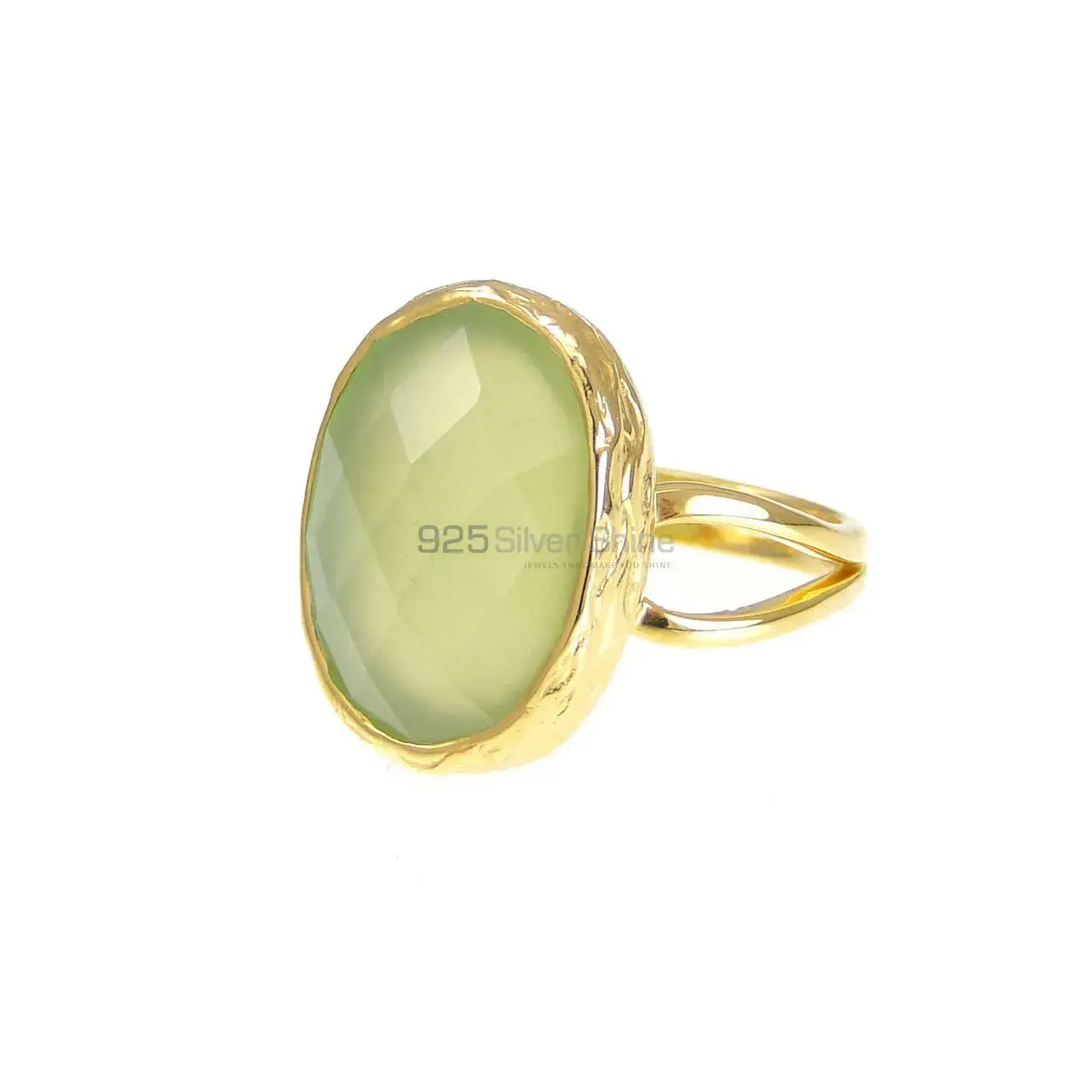 Semi Precious Chalcedony Gemstone Rings In Fine 925 Sterling Silver 925SR3836_1