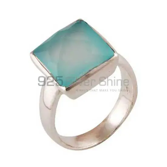 Semi Precious Chalcedony Gemstone Rings In 925 Sterling Silver Jewelry 925SR3463_1