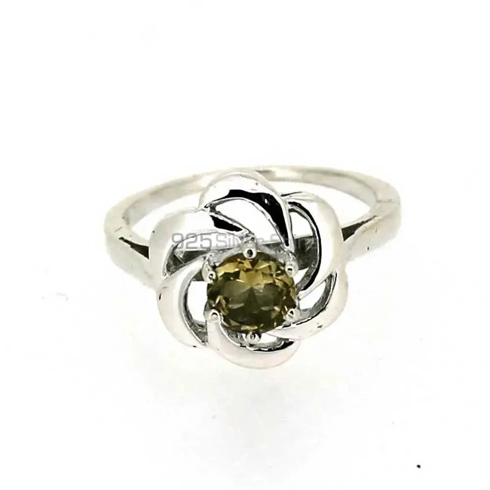 Natural Citrine Gemstone Silver Rings 925SR024-2_2