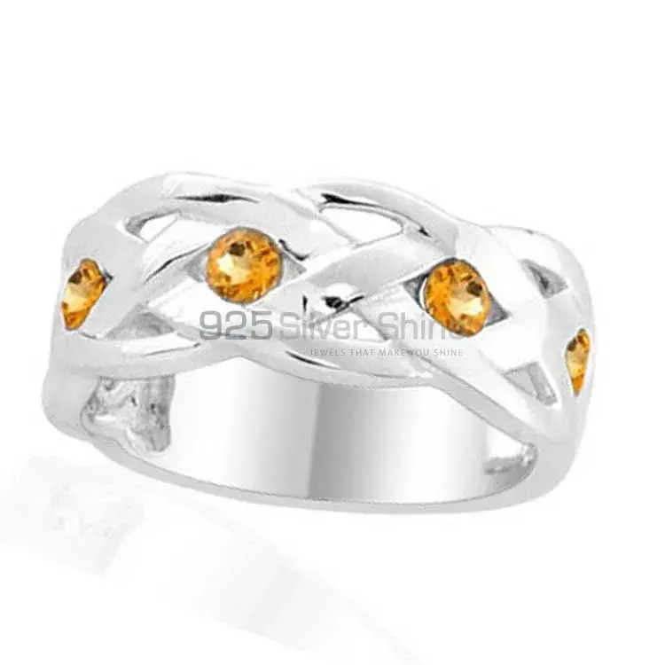Semi Precious Citrine Gemstone Rings In Fine 925 Sterling Silver 925SR1996_1