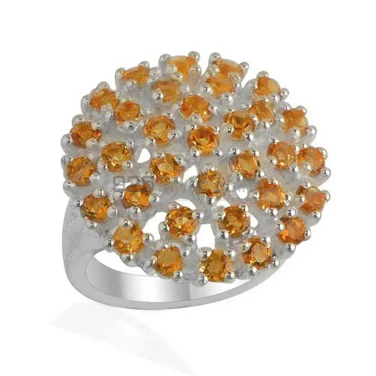 Semi Precious Citrine Gemstone Rings In Fine 925 Sterling Silver 925SR2154_0