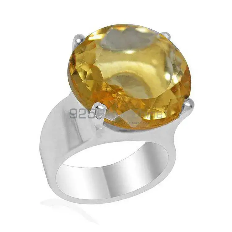 Handmade Sterling Silver Citrine Gemstone Rings 925SR1935_1