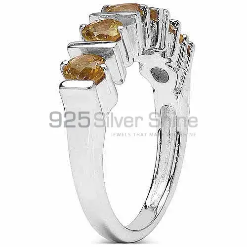 Semi Precious Citrine Gemstone Rings In 925 Sterling Silver Jewelry 925SR3050_1