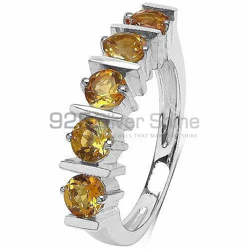Semi Precious Citrine Gemstone Rings In 925 Sterling Silver Jewelry 925SR3050_3