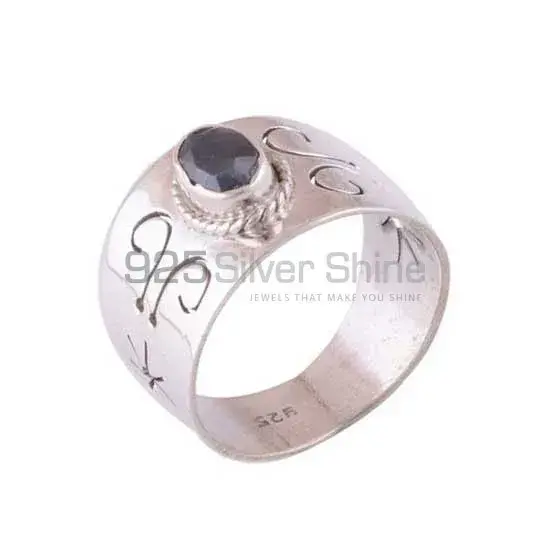 Semi Precious Dyed Sapphire Gemstone Rings In 925 Sterling Silver 925SR3945_1