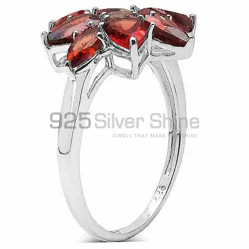 Semi Precious Garnet Gemstone Rings In Fine 925 Sterling Silver 925SR3363_1