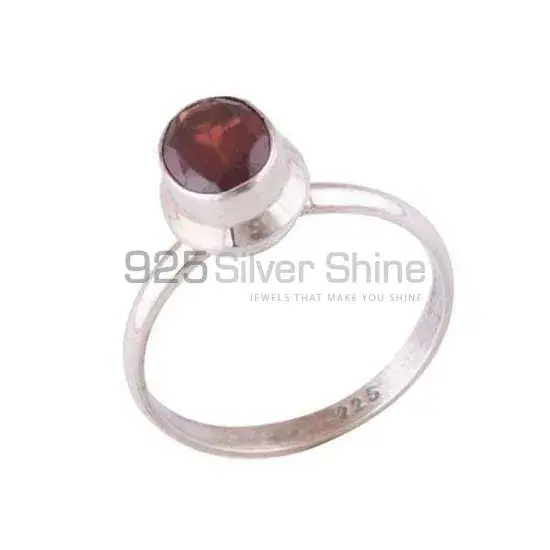Sterling Silver Garnet Gemstone Wedding Rings 925SR3439_1