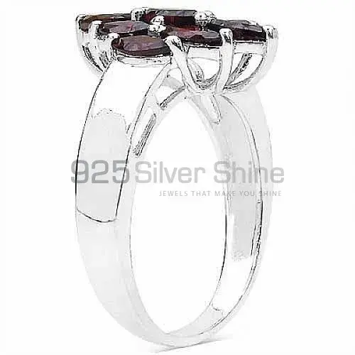 Semi Precious Garnet Gemstone Rings In 925 Sterling Silver Jewelry 925SR3132_1