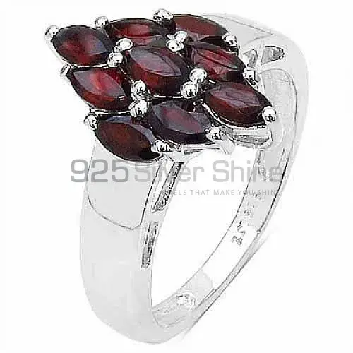 Semi Precious Garnet Gemstone Rings In 925 Sterling Silver Jewelry 925SR3132_2