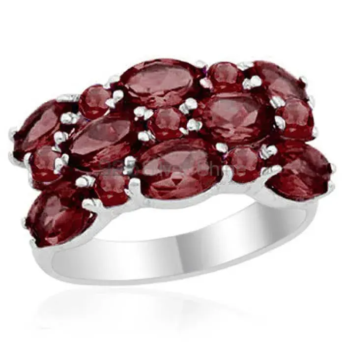 Semi Precious Garnet Gemstone Rings In 925 Sterling Silver Jewelry 925SR1789_0