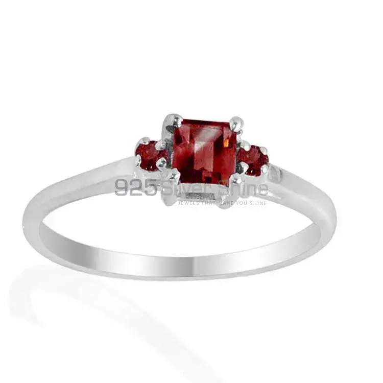 Semi Precious Garnet Gemstone Rings In 925 Sterling Silver Jewelry 925SR2093_1