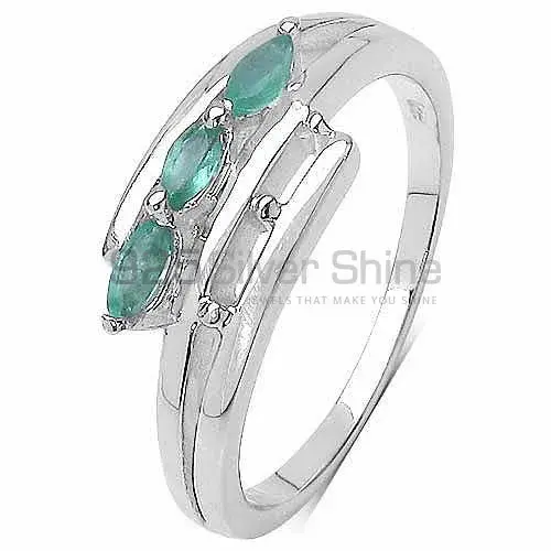Semi Precious Green Onyx Gemstone Rings In 925 Sterling Silver Jewelry 925SR3311_0