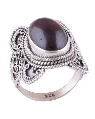 Semi Precious Jasper Gemstone Rings In Solid 925 Silver 925SR3029_0