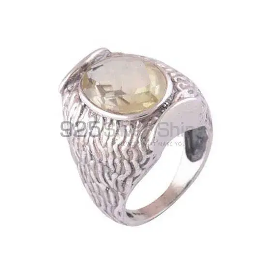 Semi Precious Lemon Quartz Gemstone Rings In 925 Sterling Silver Jewelry 925SR3539_1