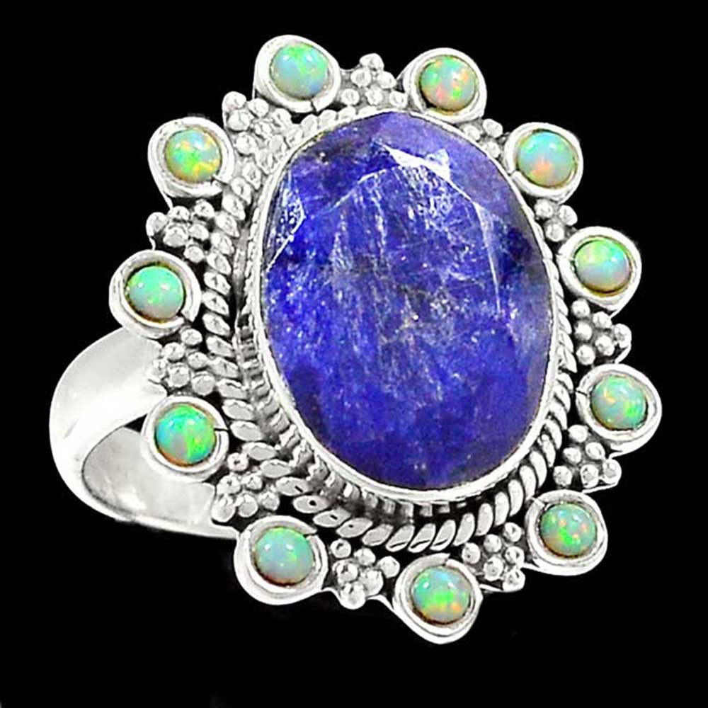 Semi Precious Multi Gemstone Rings In 925 Sterling Silver Jewelry 925SR1030_0