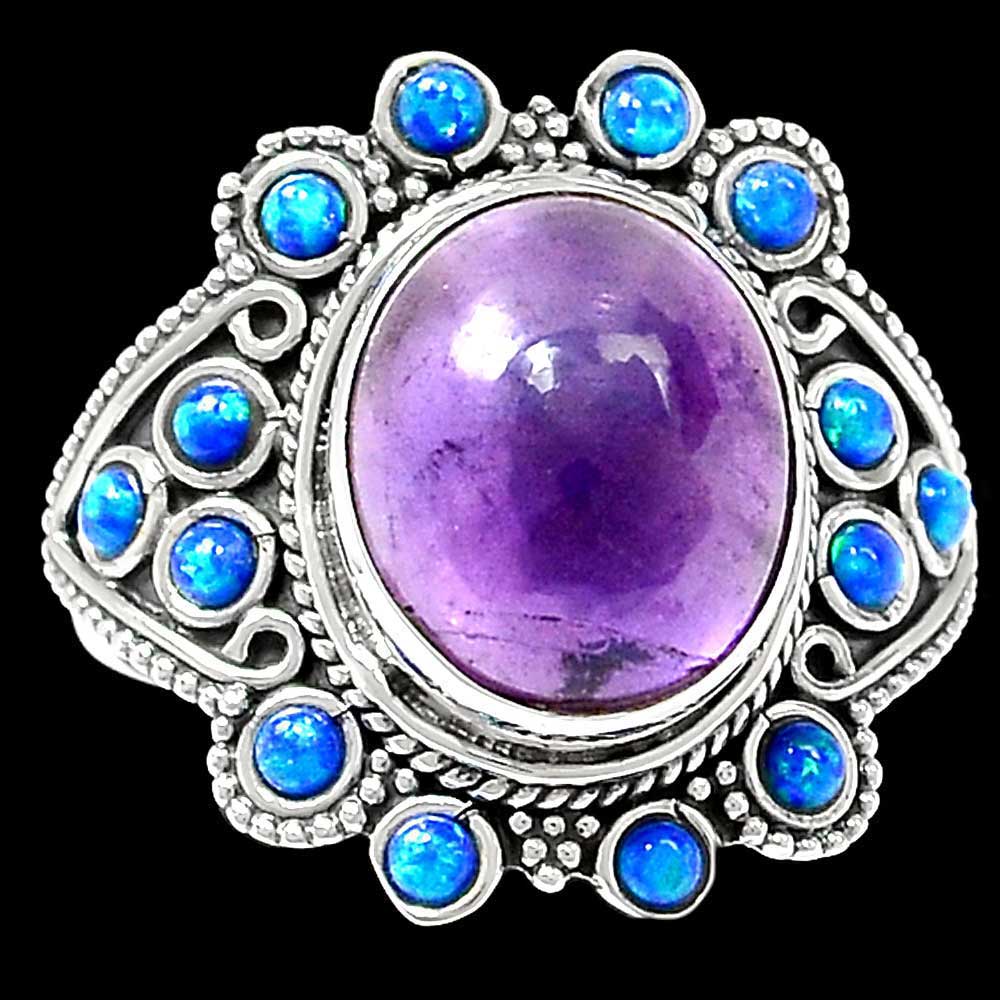 Semi Precious Multi Gemstone Rings In 925 Sterling Silver Jewelry 925SR1027_0