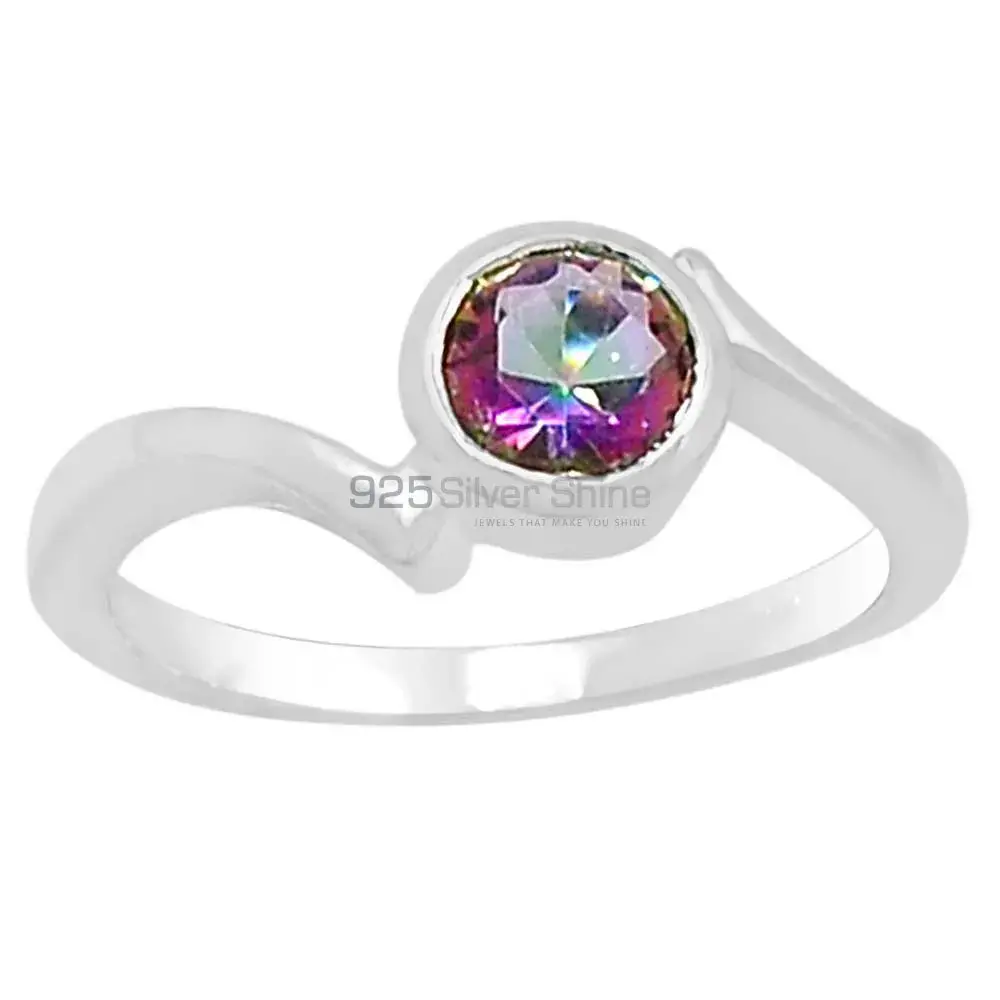 Semi Precious Mystic Topaz Gemstone Ring In 925 Solid Silver 925SR099-1_0
