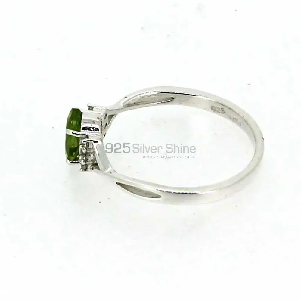 Natural Peridot Birthstone Silver Rings 925SR051-3_2