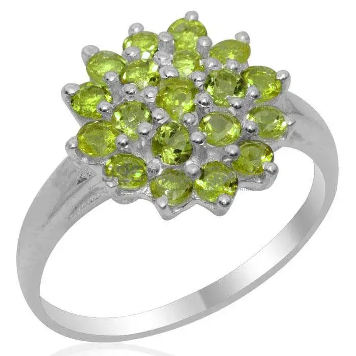 Semi Precious Peridot Gemstone Rings In Fine 925 Sterling Silver 925SR1838_0