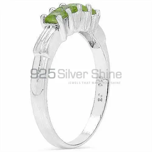 Natural Peridot Gemstone Rings In 925 Sterling Silver Jewelry 925SR3129_0