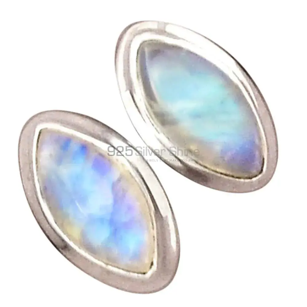Semi Precious Rainbow Moonstone Earrings In 925 Sterling Silver Jewelry 925SE2291_2