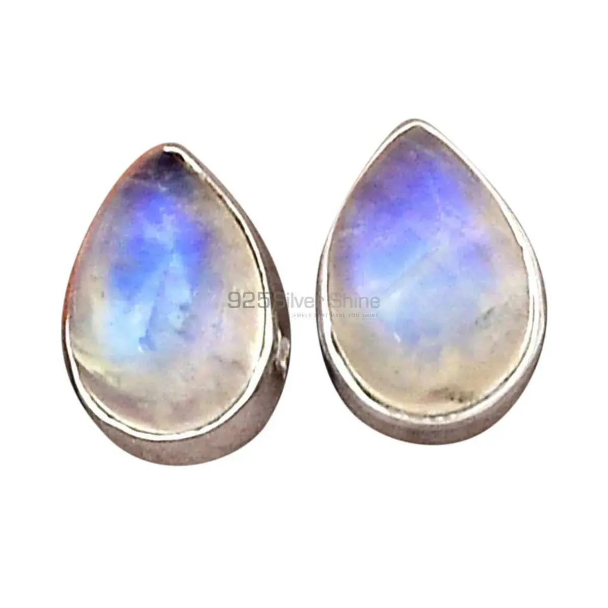 Semi Precious Rainbow Moonstone Earrings In 925 Sterling Silver Jewelry 925SE2291_3