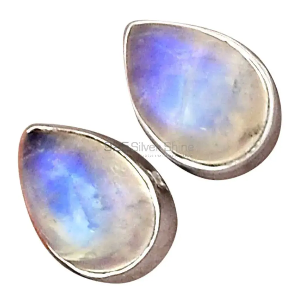 Semi Precious Rainbow Moonstone Earrings In 925 Sterling Silver Jewelry 925SE2291_4