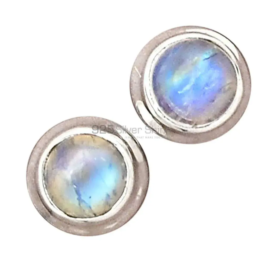 Semi Precious Rainbow Moonstone Earrings In 925 Sterling Silver Jewelry 925SE2294_3