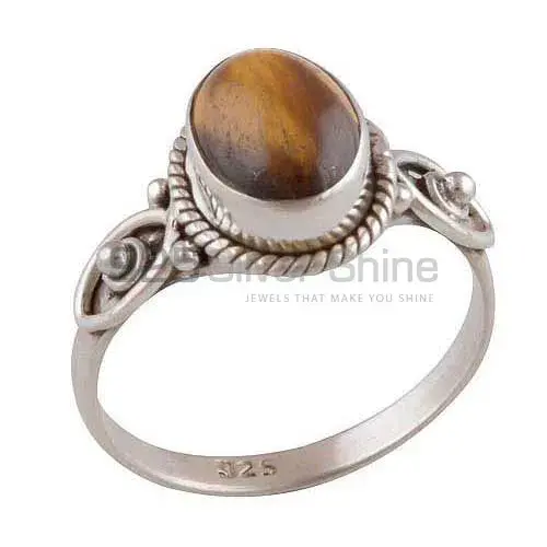 Semi Precious Tiger's Eye Gemstone Rings In Solid 925 Silver 925SR2950_0