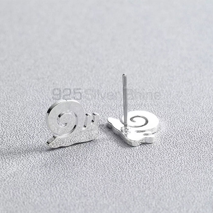 Snail Earring, Animal Minimalist Earring In 925 Sterling Silver AME80_3