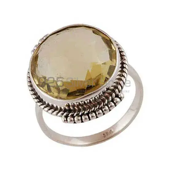 Sterling Silver Citrine Gemstone Wedding Rings 925SR4019_1