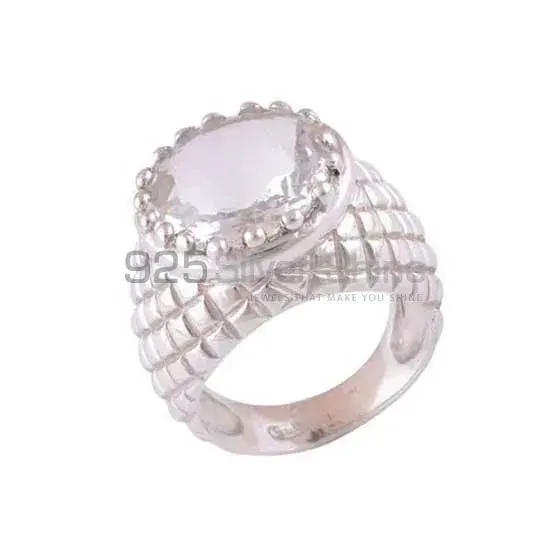 Solid 925 Silver Rings In Genuine Crystal Gemstone 925SR3510_1