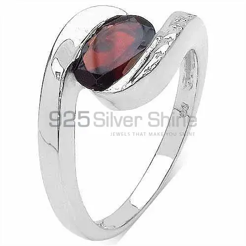 Sterling Silver Garnet January Birthstone Rings Jewelry 925SR3177_1