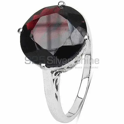 Natural Garnet Gemstone Sterling Silver Anniversary Rings 925SR3192_2